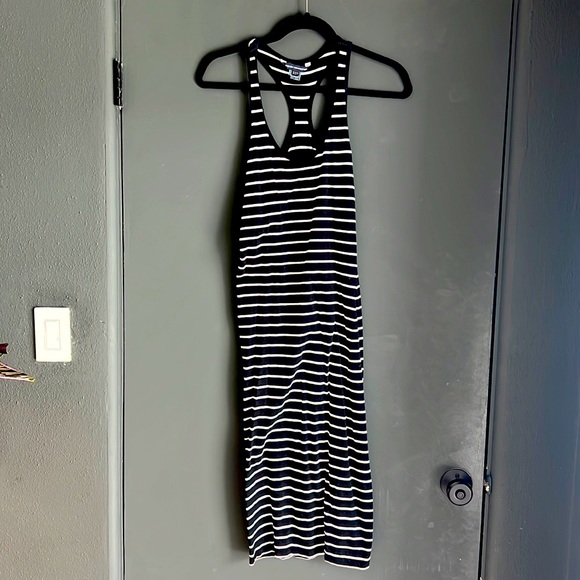 FRENCH CONNECTION striped racerback midi dress - Picture 1 of 3